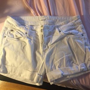 Hudson white denim shorts sz 27